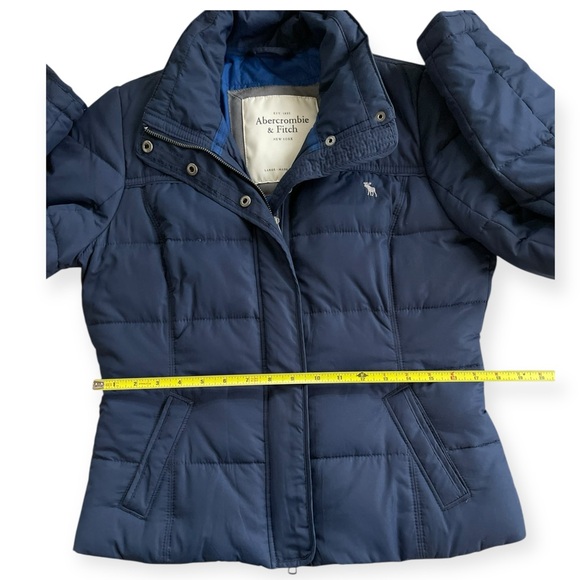Abercrombie & Fitch Navy Blue Down Puffer Jacket - Picture 6 of 10